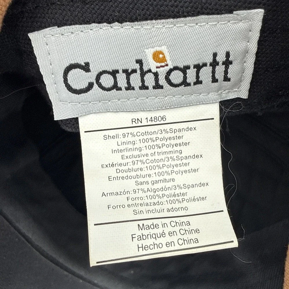 Vintage Carhartt Unisex Brown Quilted Ear Flat Cotton Hat Size M/L Retro
